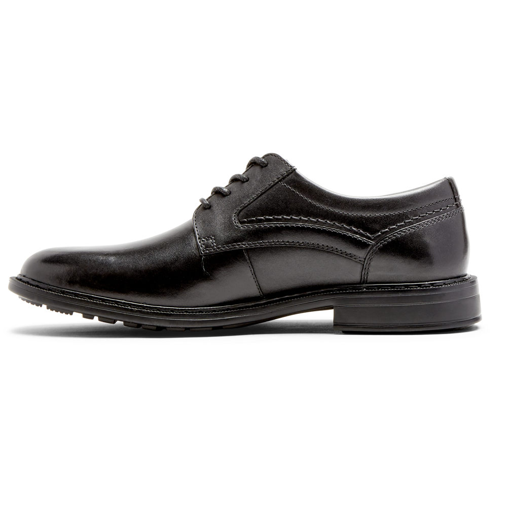 Oxfords Rockport Hombre Mexico - Parsons Plain Toe Negros - PQKAT7048